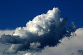 Clouds Sky dark Blue white