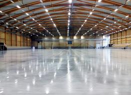 panoramic view of the stinsen arena in sweden