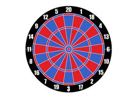 dartboard target as a drawing