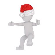white male 3d model red hat