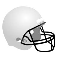 white helmet for american football, drawing