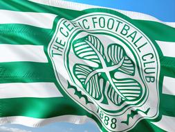 Football celtic glasgow green flag