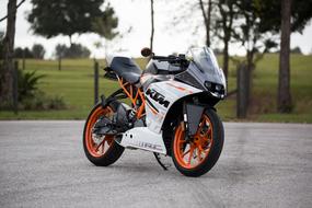 Motorcycle Kawasaki red white