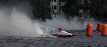Racing powerboat