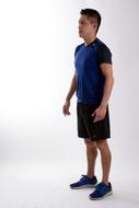man in sports uniform for training