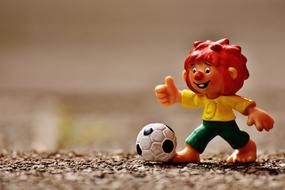Pumuckl Figure Football clay