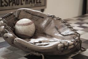 Baseball Ball and white glove
