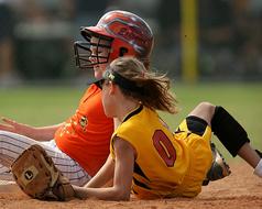 Softball Players Action people
