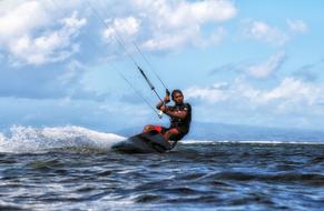 Kite Surfing person