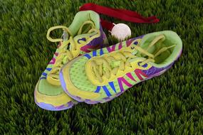 Running Shoes green grass