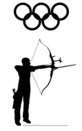archery olympic sport drawing