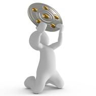 trophy award sport profit 3d drawing