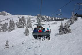 Ski Lift Chairlift people