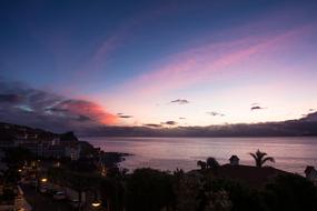 pink Sky Sea Beach
