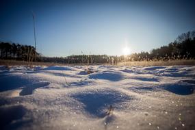 Winter Sunrise snow white