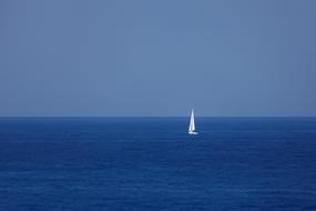 Bluesea and white Boat Freedom