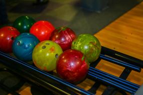 Balls Bowling colors