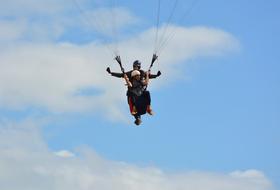 Paragliding Tandem blue sky