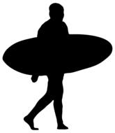 board surfing boy drawing