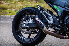 kawasaki motorcycle rear wheel photo