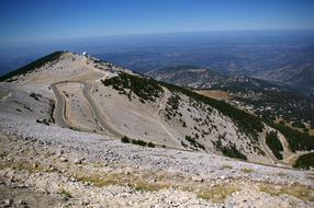 panoramic view of Mont Ventoux in France