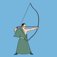 archer arrow sport figure drawing