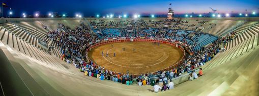 panoramic view of the bullring