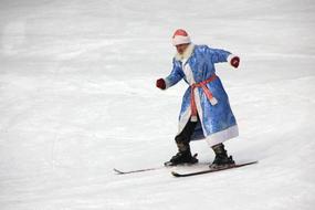 Santa Claus Skiing