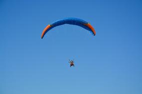 red Paragliding Tandem blue sky
