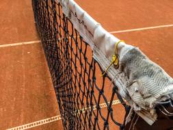 Tennis Net on Court
