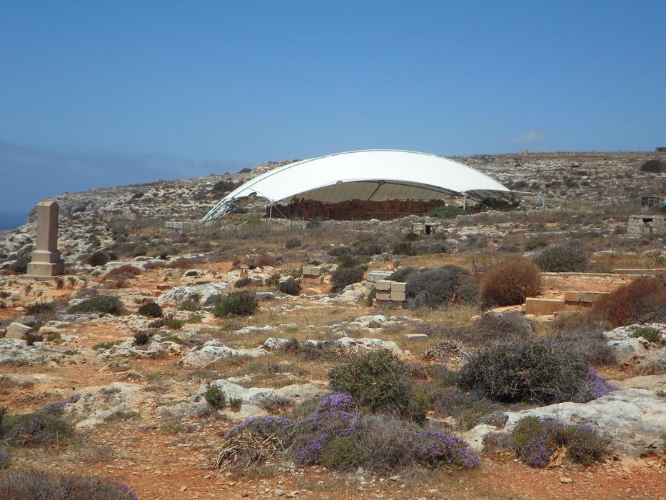 sun protection at archaeological sites