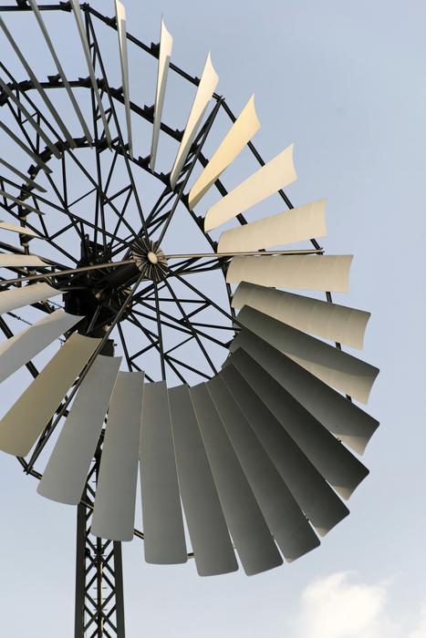 photo of wind power converter blades