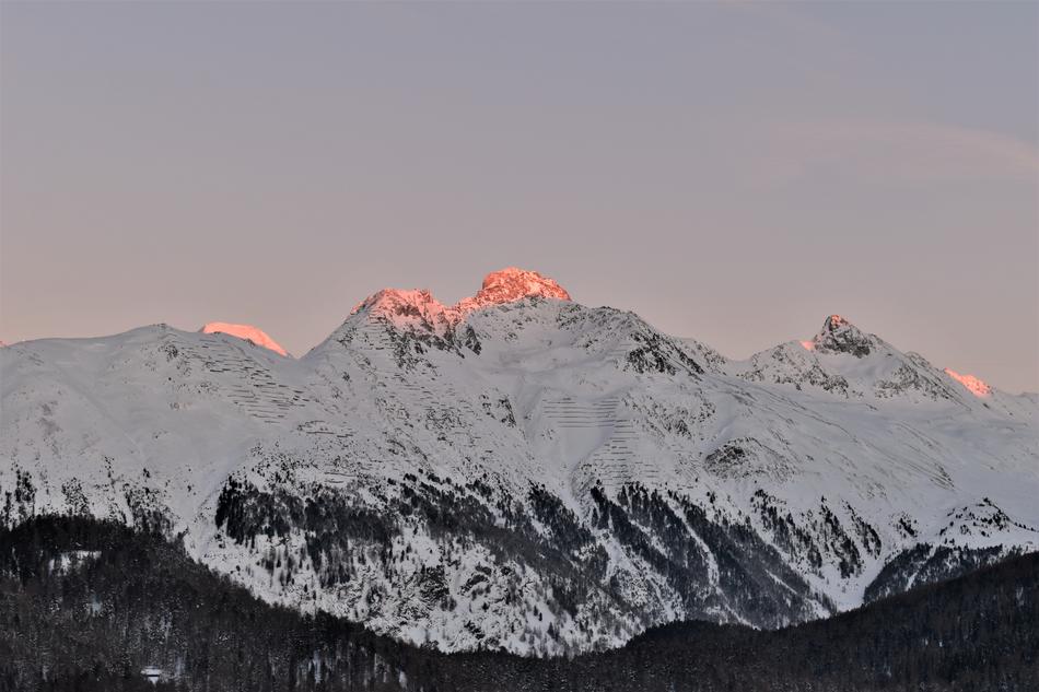 Mountains Ski Area sunset
