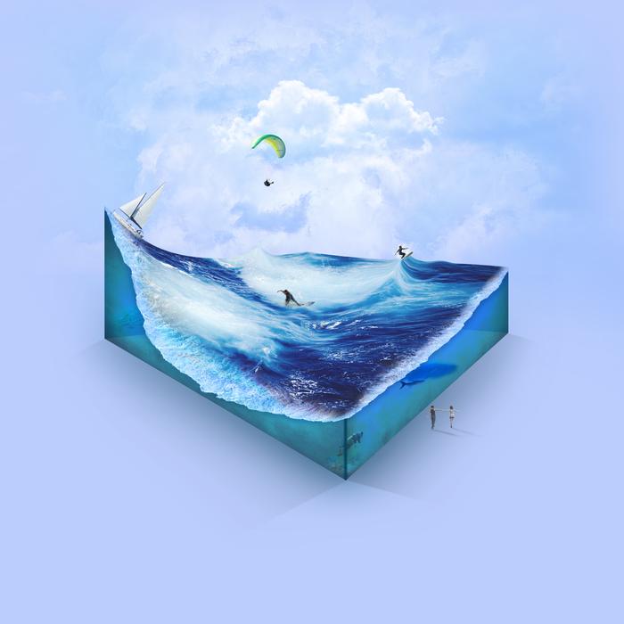 sea wave vacations sport clipart