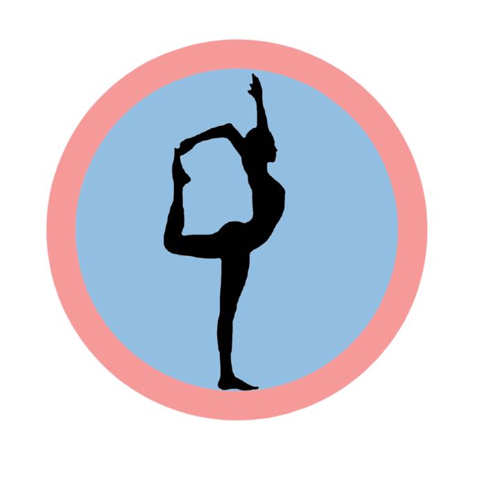clipart of black icon of sportive girl silhouette