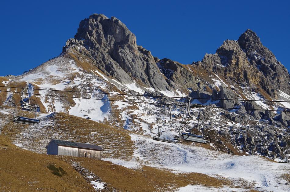 ski resort in low season
