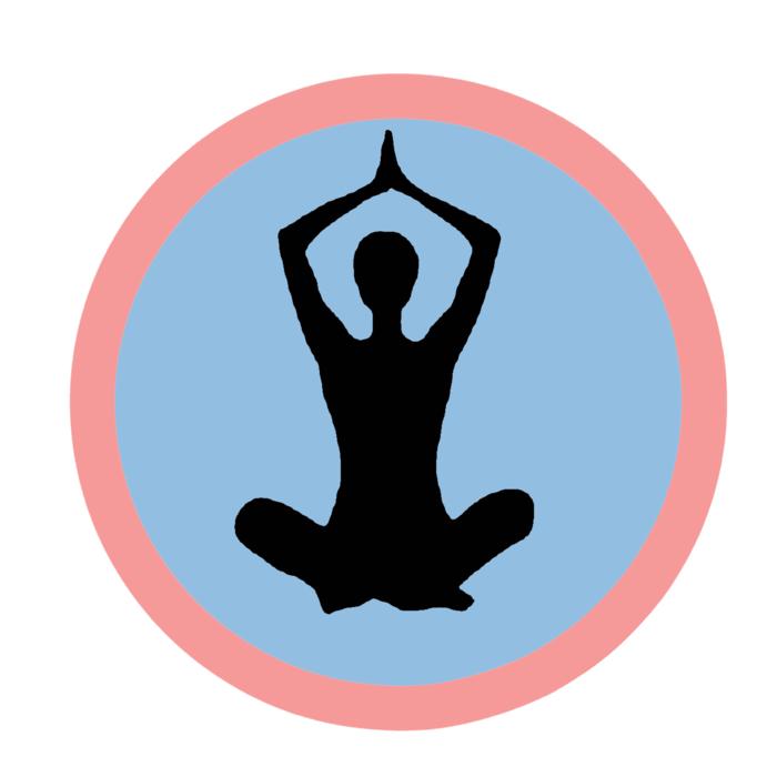clipart of yoga posture icon