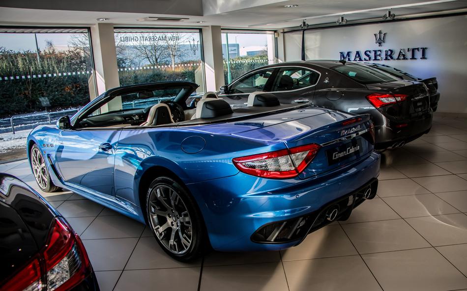 Maserati Granturismo in the car dealership