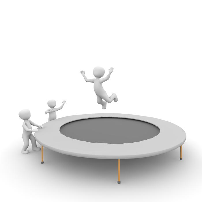 trampoline, leisure, sport, 3d render