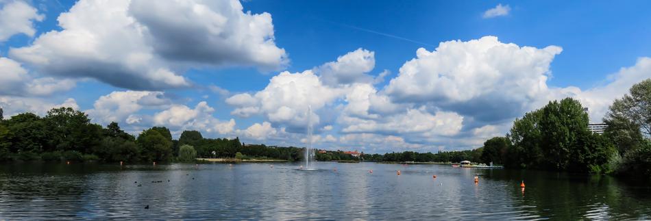 panoramic Landscape of Nature Lake