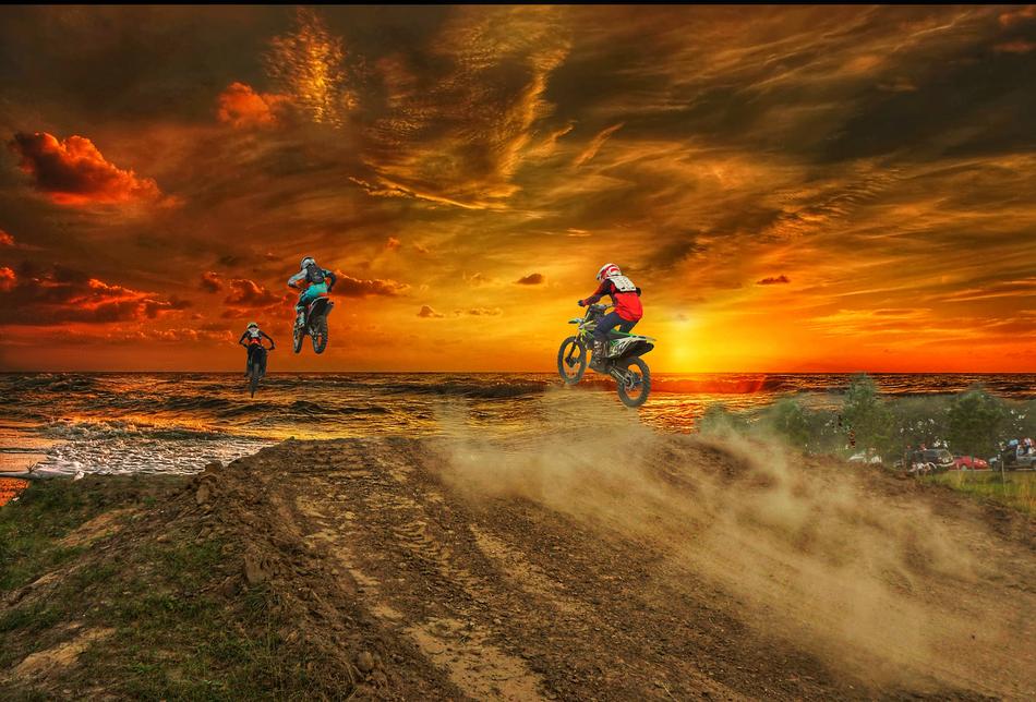 Motocross Sunset