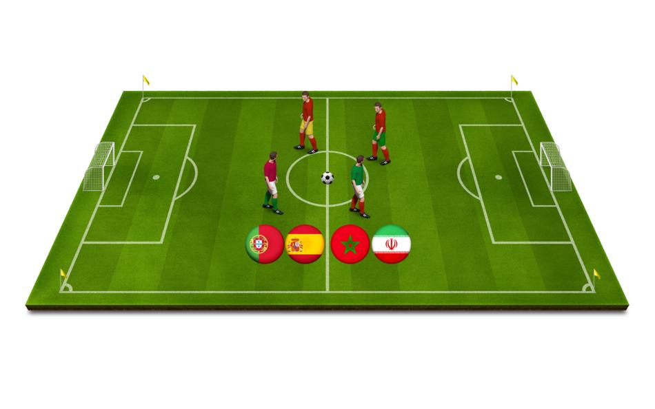 sport football world as a drawing