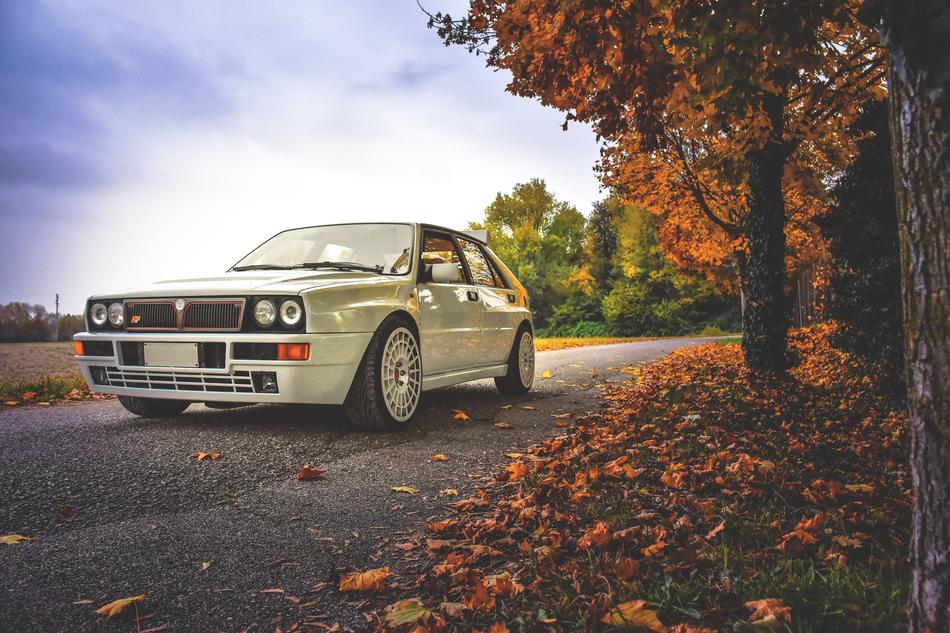 Lance Delta car at Autumn