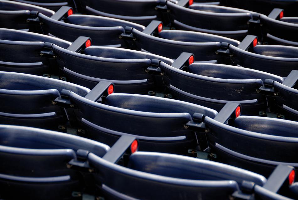 Empty Stadium Seats close-up