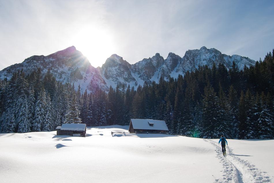 landscape of Triebental Gamskogel Ski Tour