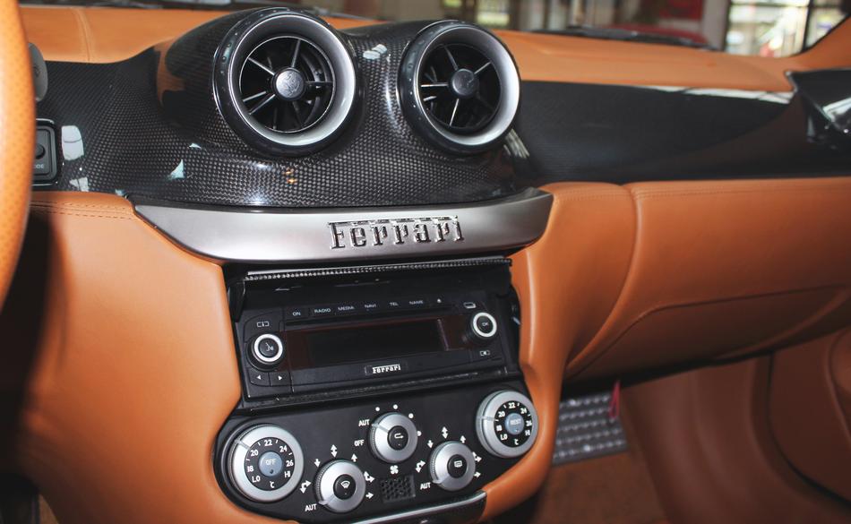brown leather interior ferrari