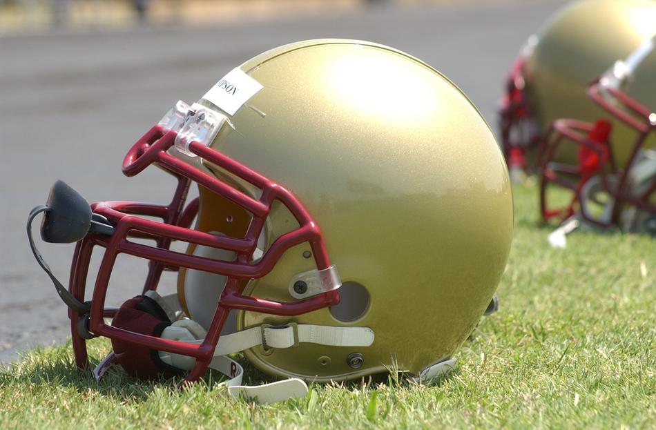 Football Helmet gold