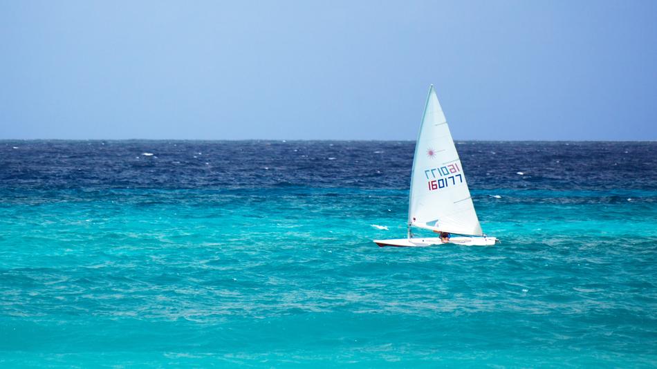 sailboat on the water in the ocean