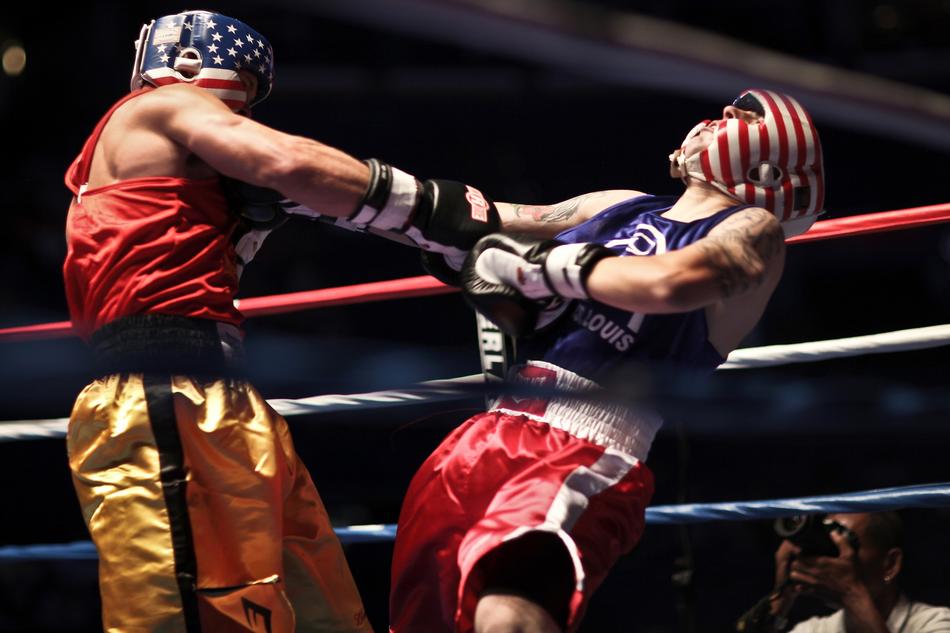 strike in the boxing ring