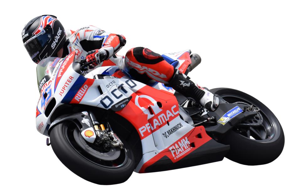clipart of racer speeding on Motorcycle